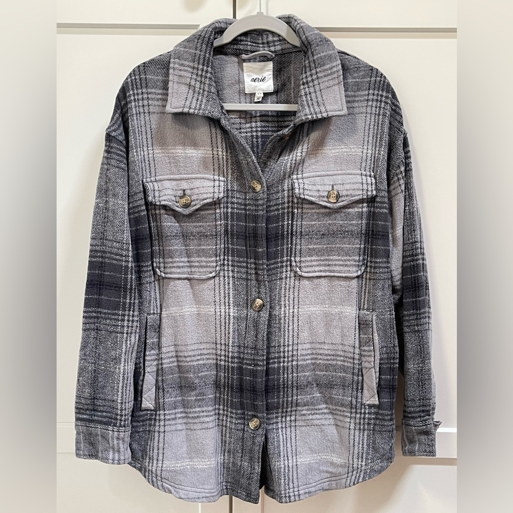 Aerie | Plaid Classic Flannel Shirt/Jacket/Shacket